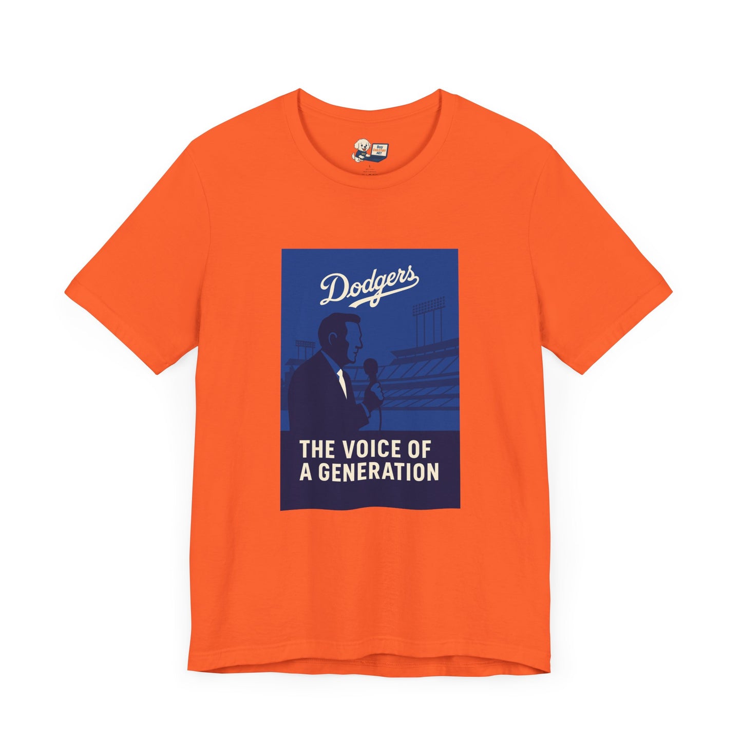 Dodgers Vin Scully "The Voice Of A Generation"  Tee - Unisex Jersey Short Sleeve