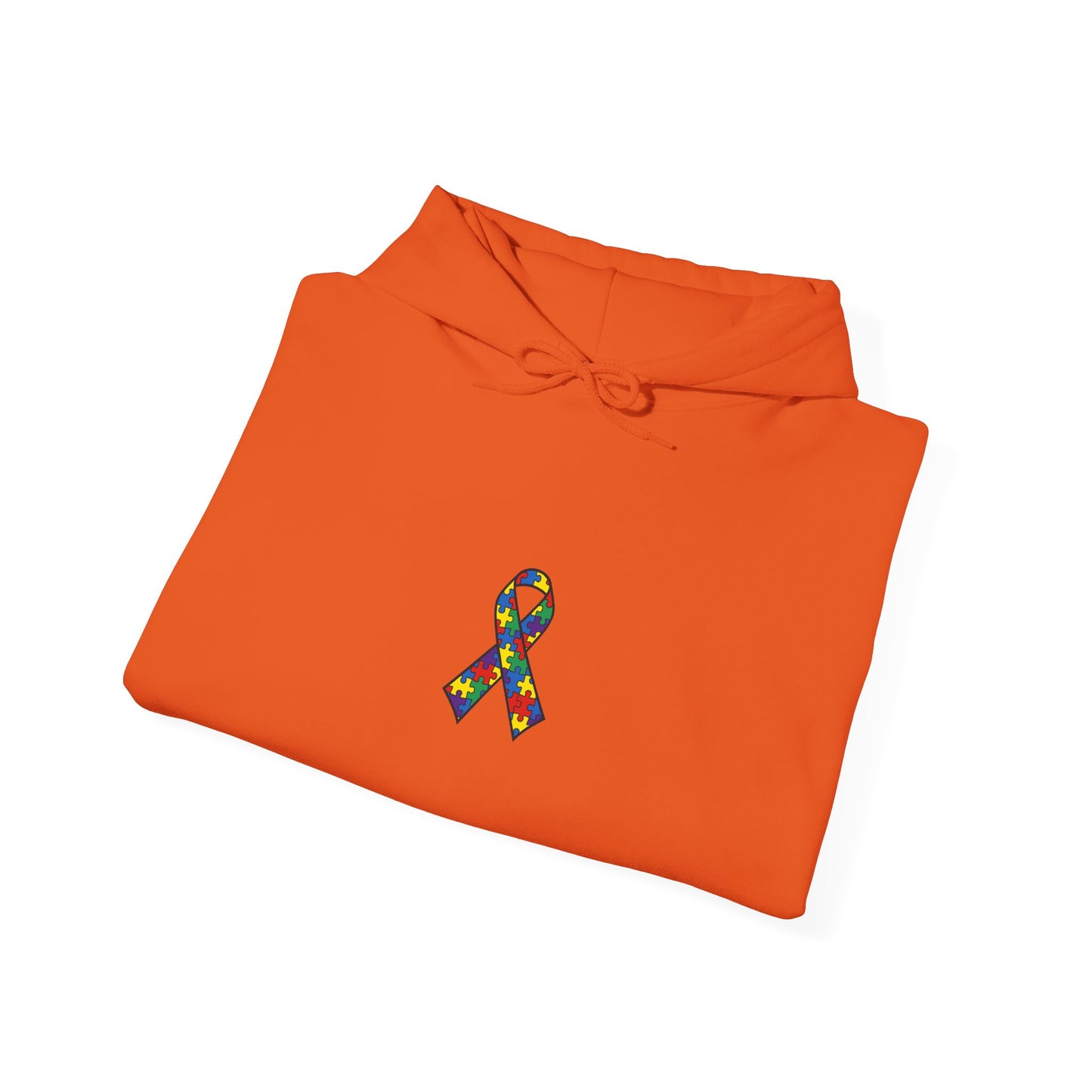 Autism Awareness - Unisex Hooded Sweatshirt - Colorful Ribbon Design