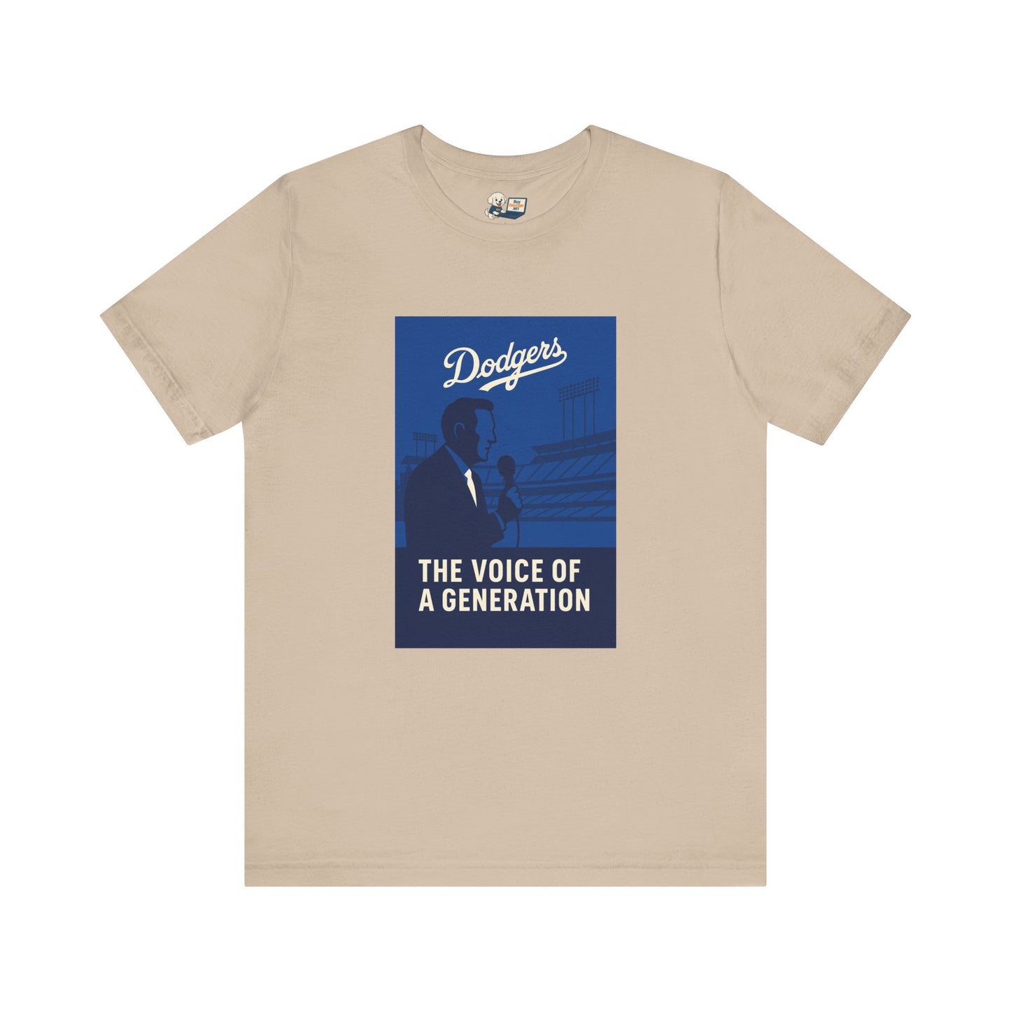 Dodgers Vin Scully "The Voice Of A Generation"  Tee - Unisex Jersey Short Sleeve