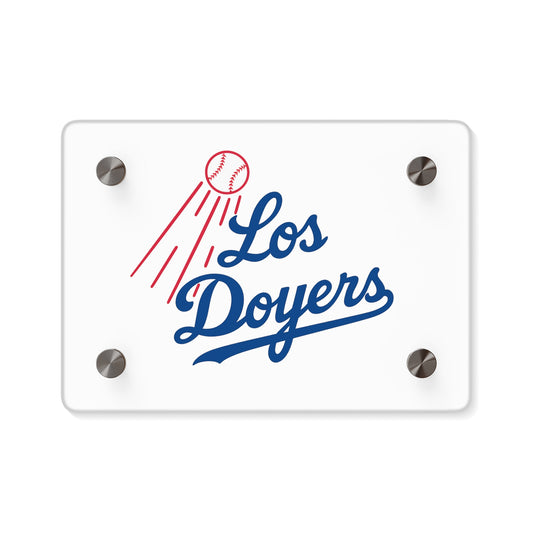 Los Doyers Acrylic Wall Art Panel - Fun Sports Decor for MLB Fans