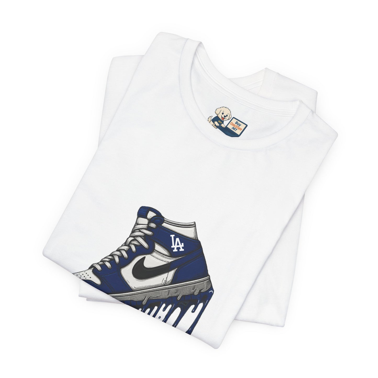 Dodgers "They Not Like Us" -Dripping Sneakers Unisex Tee - Original Design