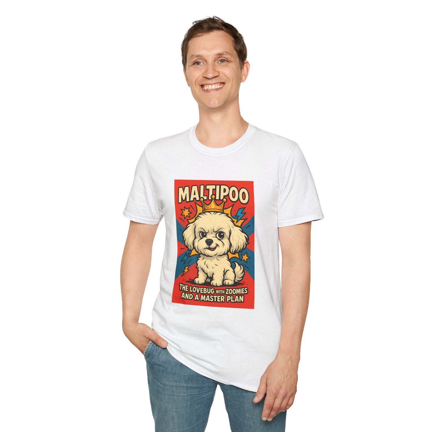 Maltipoo Lovebug Unisex Softstyle T-Shirt – Perfect Gift for Dog Lovers!