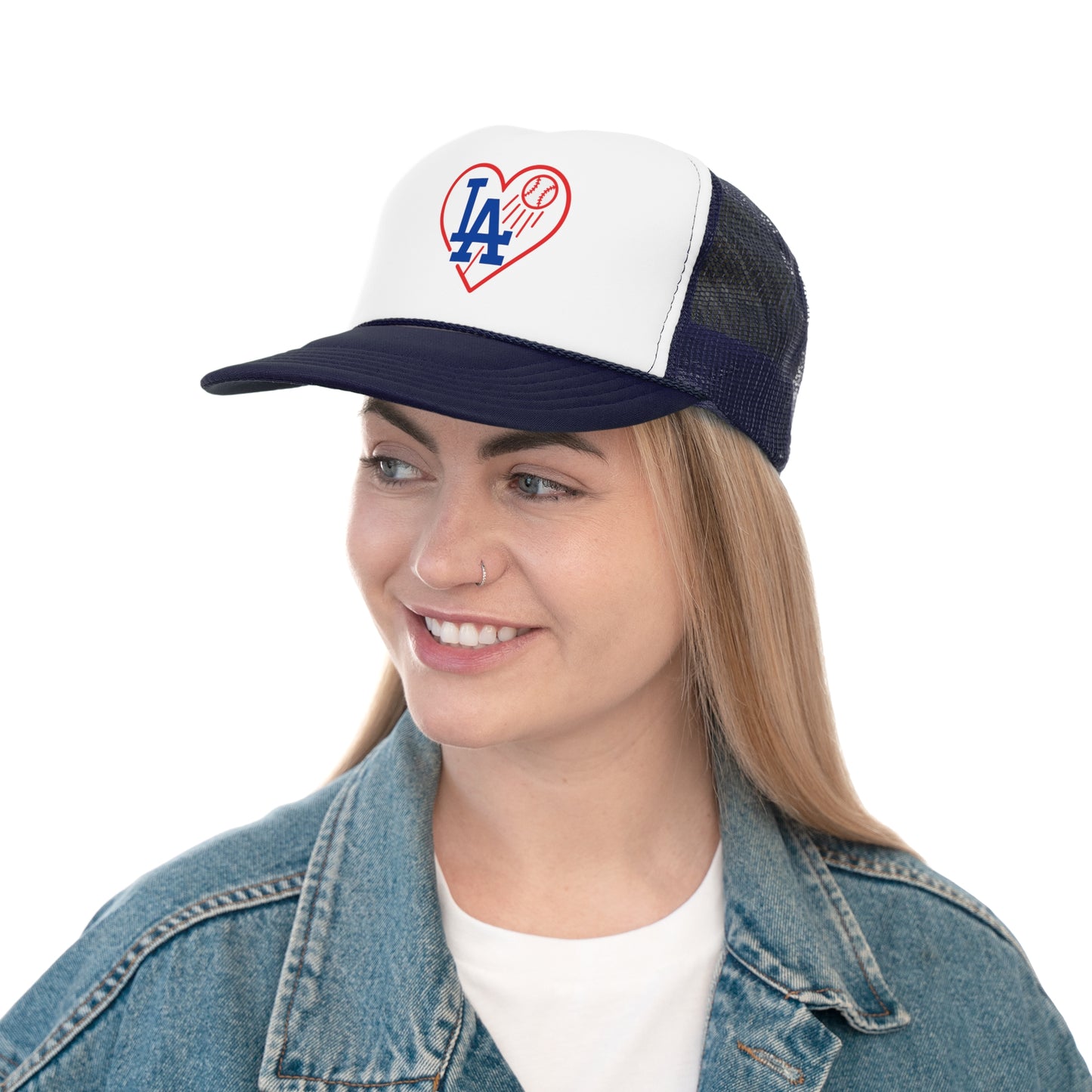 L.A. Baseball Heart Trucker Cap - Perfect for Men & Women (Various Colors)