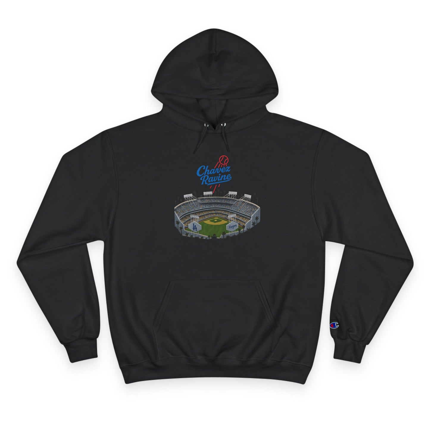 Chavez Ravine Champion Unisex Dodger Hoodie - Comfortable & Stylish for Baseball Fans