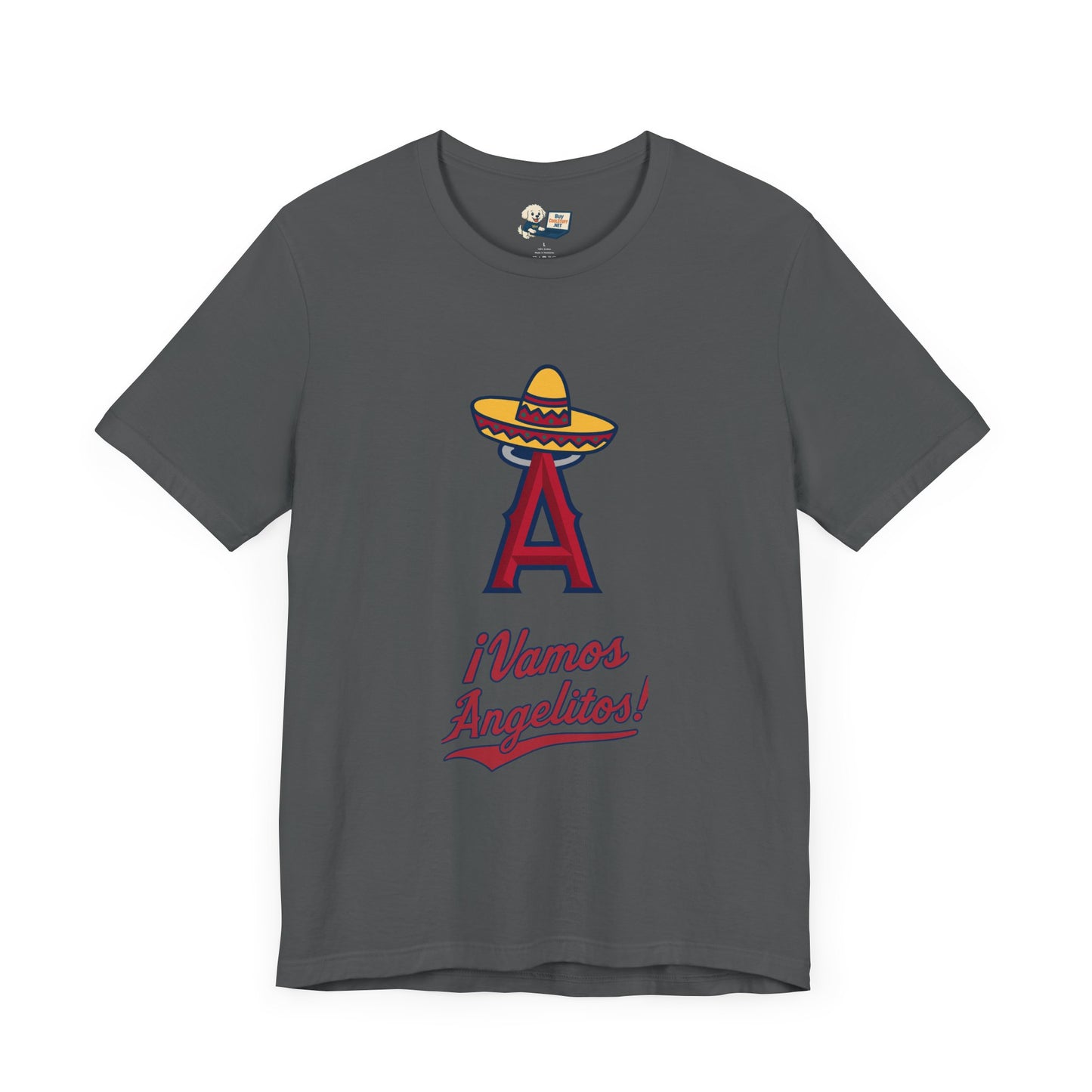 ¡Vamos Angelitos! Unisex Short Sleeve Tee - Fun and Festive Casual Wear - Angels