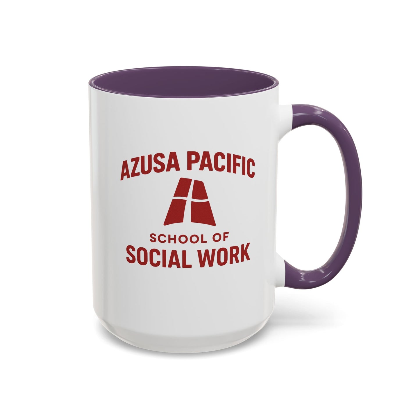 Azusa Pacific University - School of Social Work -Accent Mug - 15oz
