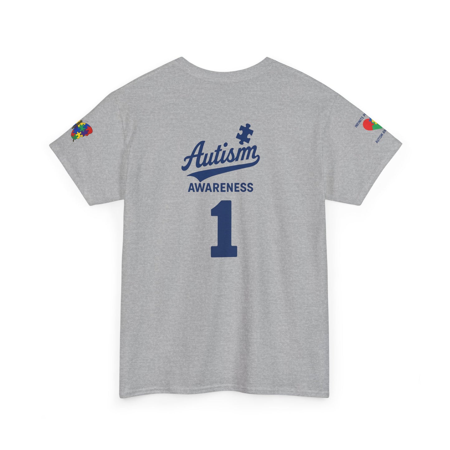 Autism Awareness - Dodgers Tee -Unisex Heavy Cotton Tee - Men & Women