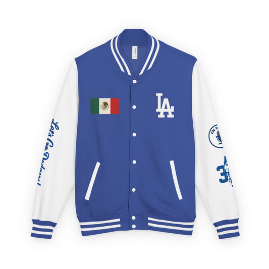Mexican Flag Los Doyers Unisex Heavyweight - Letterman Jacket - Men & Women
