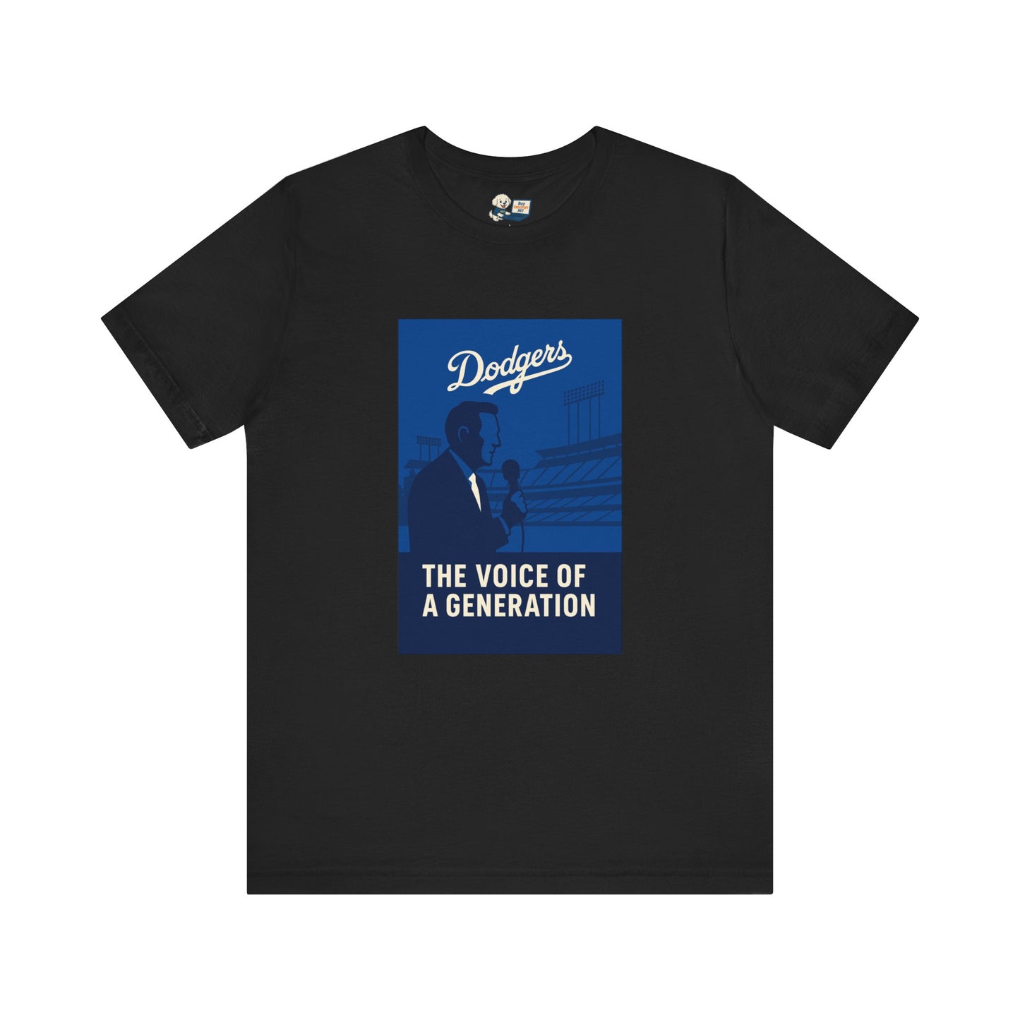 Dodgers Vin Scully "The Voice Of A Generation"  Tee - Unisex Jersey Short Sleeve