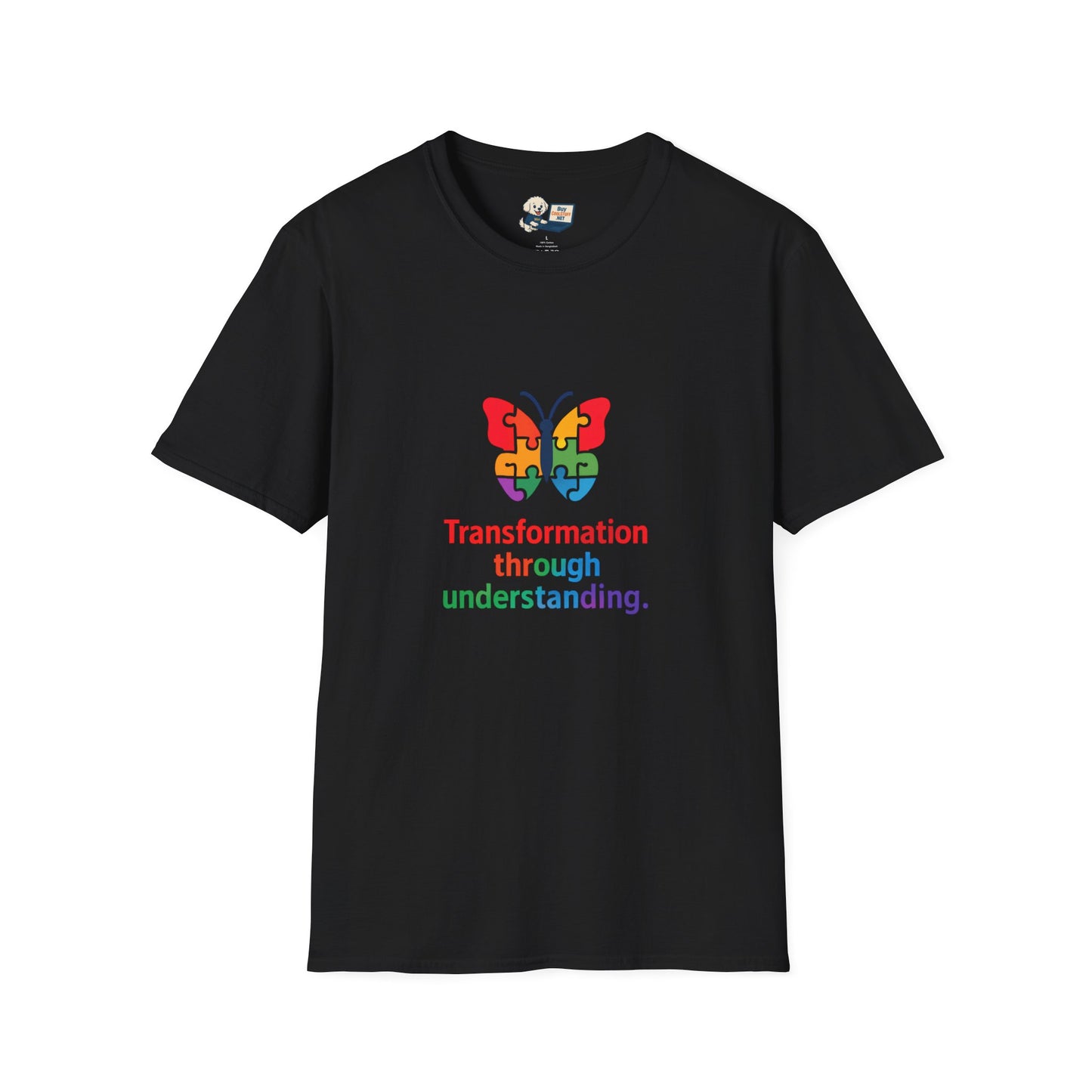 Autism Awareness - "Transformation Through Understanding" -  Unisex Softstyle T-Shirt (Various Colors)