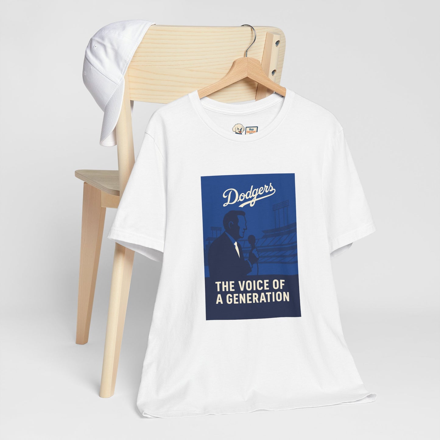 Dodgers Vin Scully "The Voice Of A Generation"  Tee - Unisex Jersey Short Sleeve