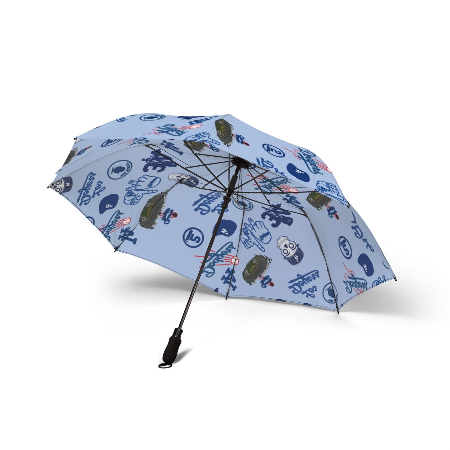 Dodgers Multi-Logo Tribute - Foldable Umbrella - Semi-Automatic