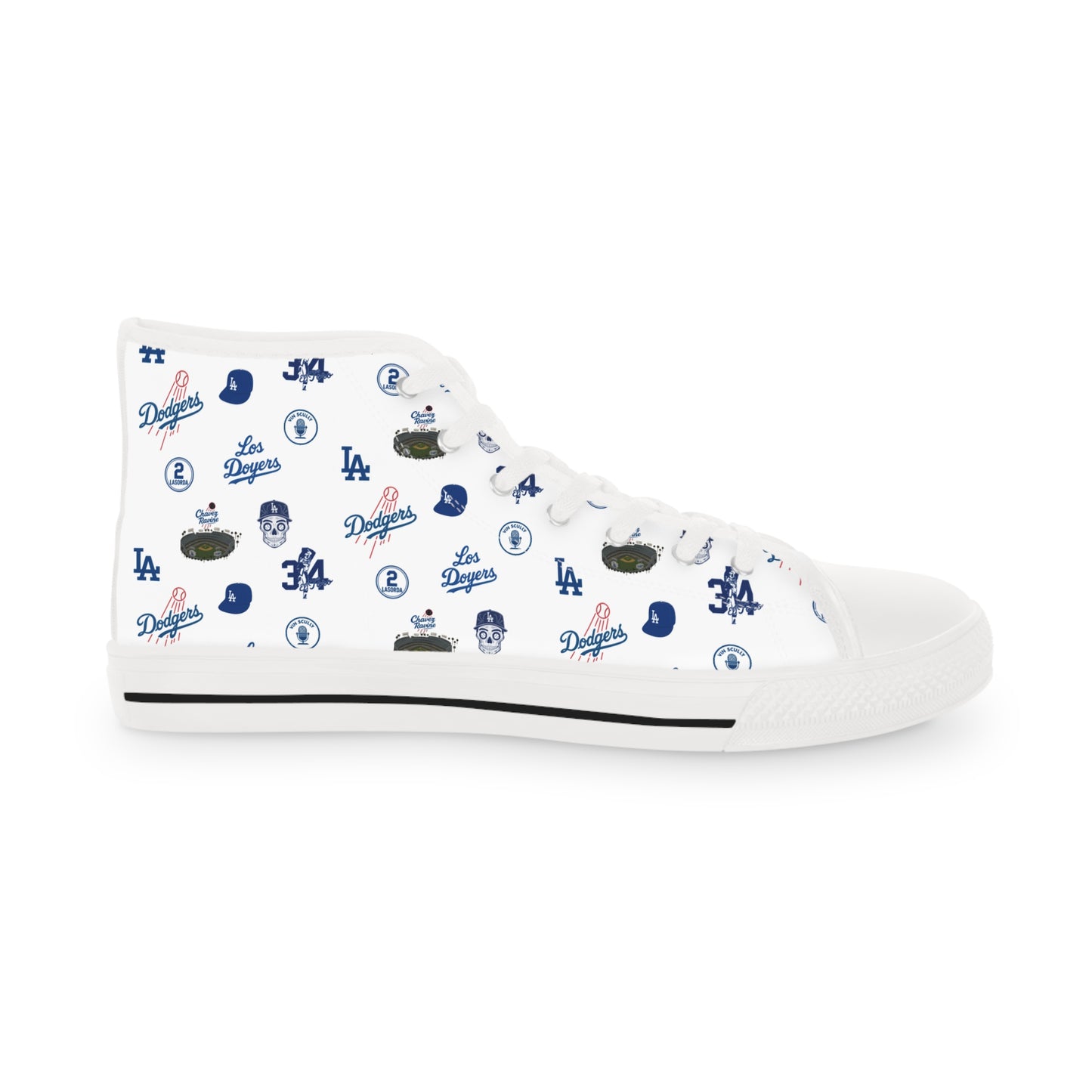 Dodgers "Multi Logo Kicks" Men's High Top Sneakers - Original Design