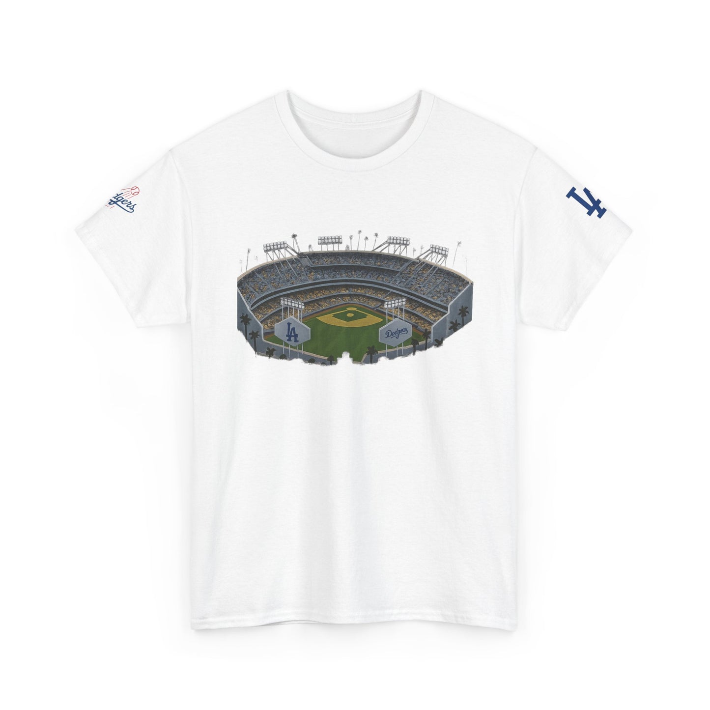Dodgers Stadium Unisex Heavy Cotton Tee - Perfect for Game Day!
