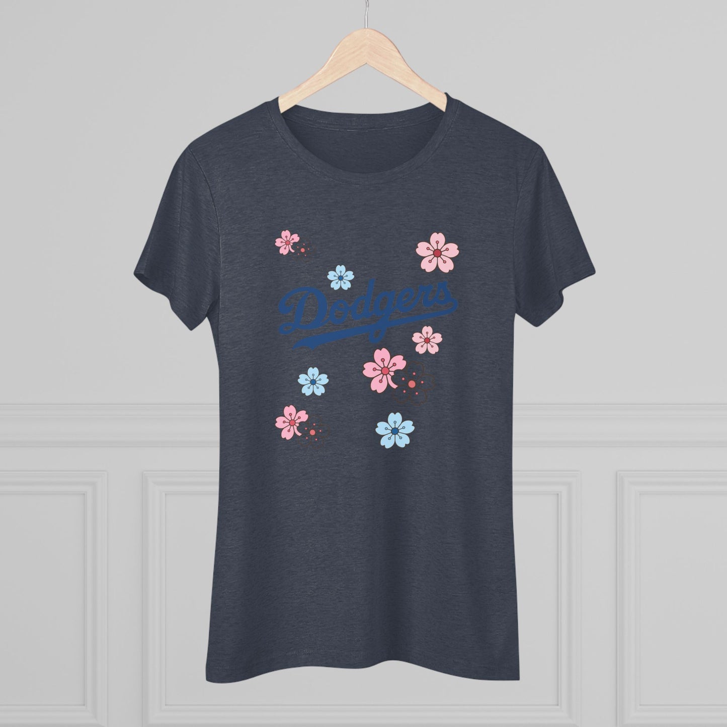 Stylish Women's Dodgers Cherry Blossom Tee - Look Cute and Bring the Flower Power!