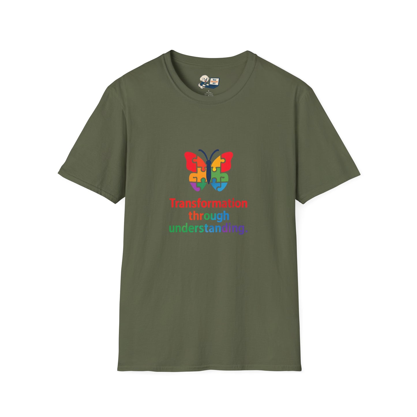 Autism Awareness - "Transformation Through Understanding" -  Unisex Softstyle T-Shirt (Various Colors)
