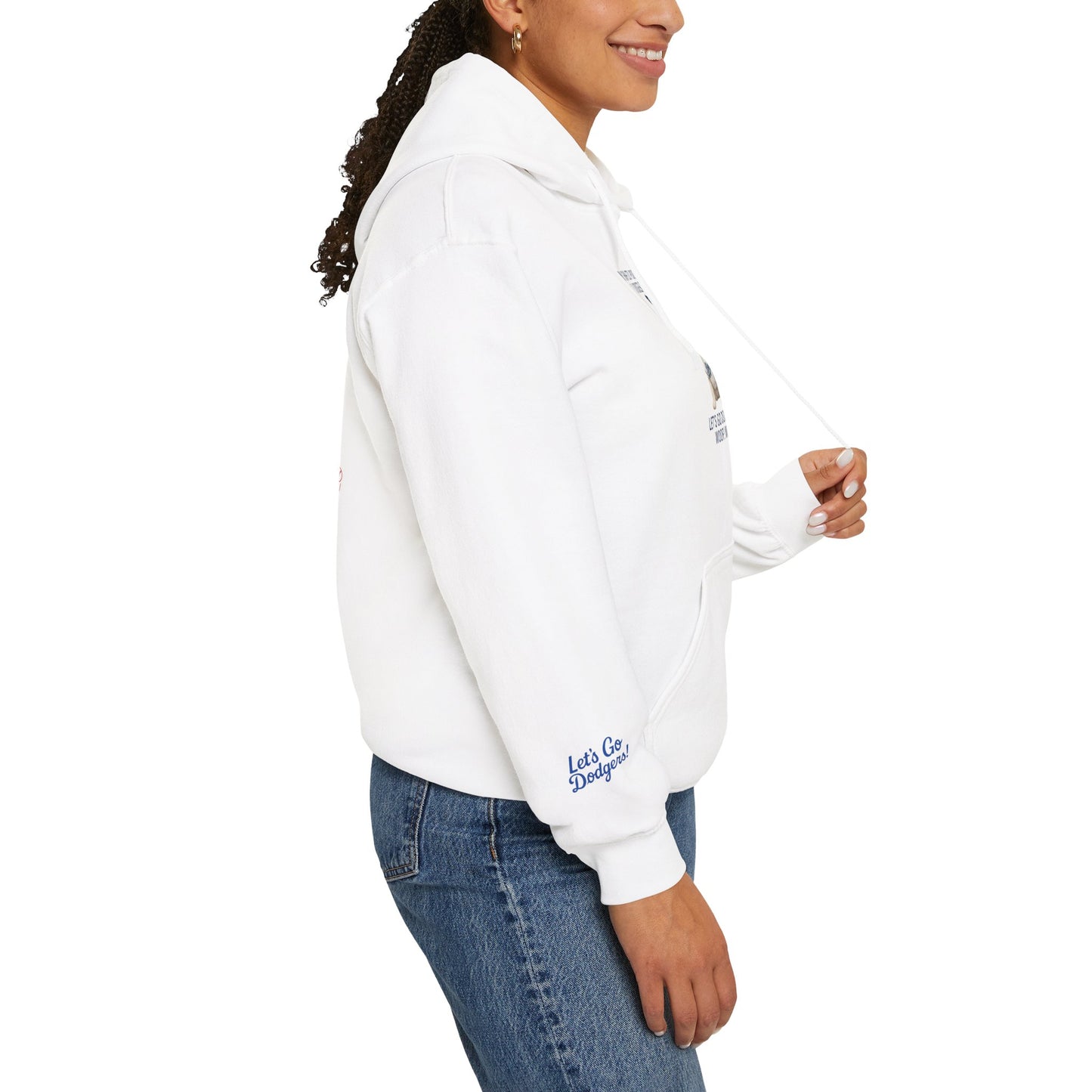 "My Shih Tzu Poodle is a Dodgers Fan" Unisex Dog Lover Hoodie