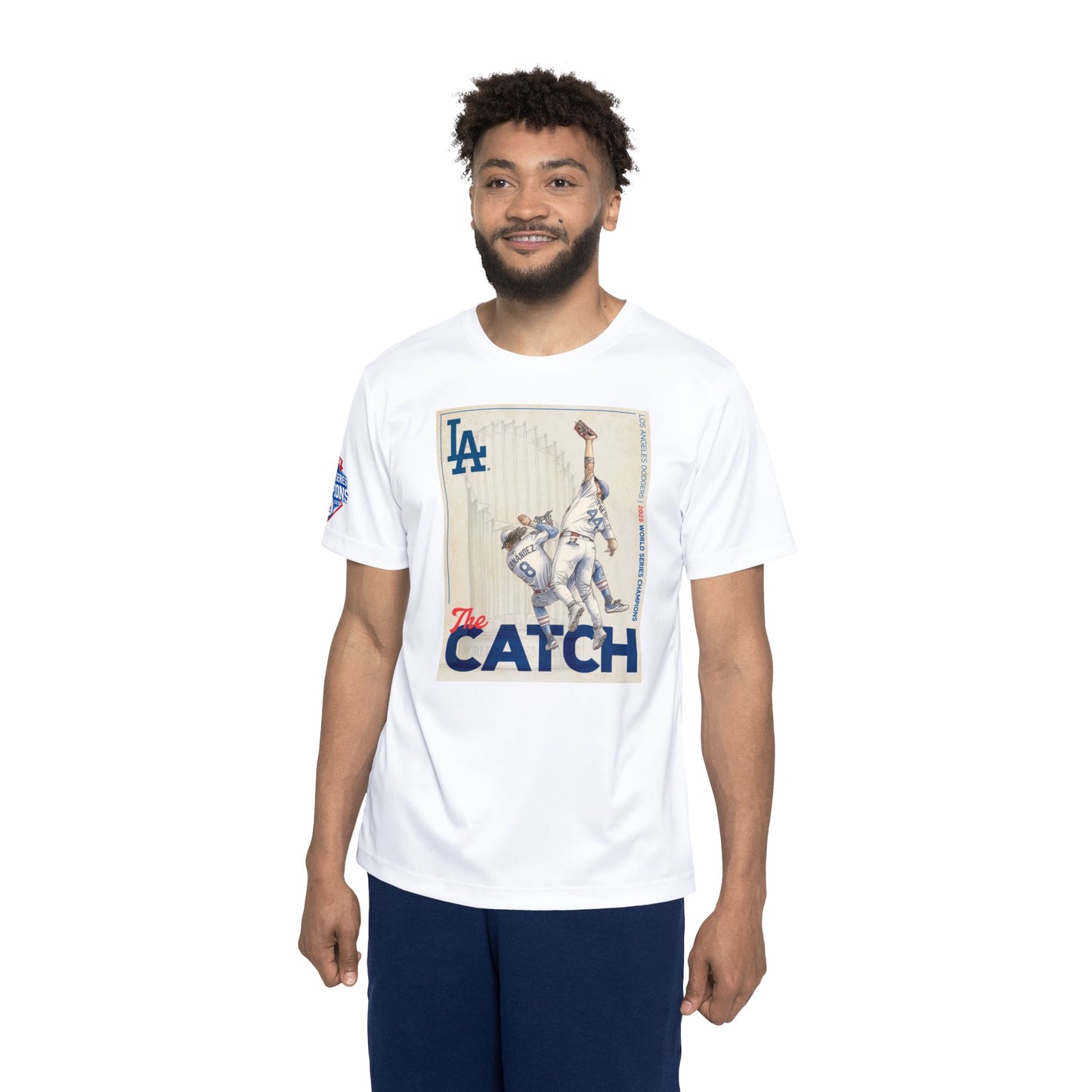 Dodgers Kike & Pages “The Catch” Tee – 2025 World Series Edition - Limited Edition