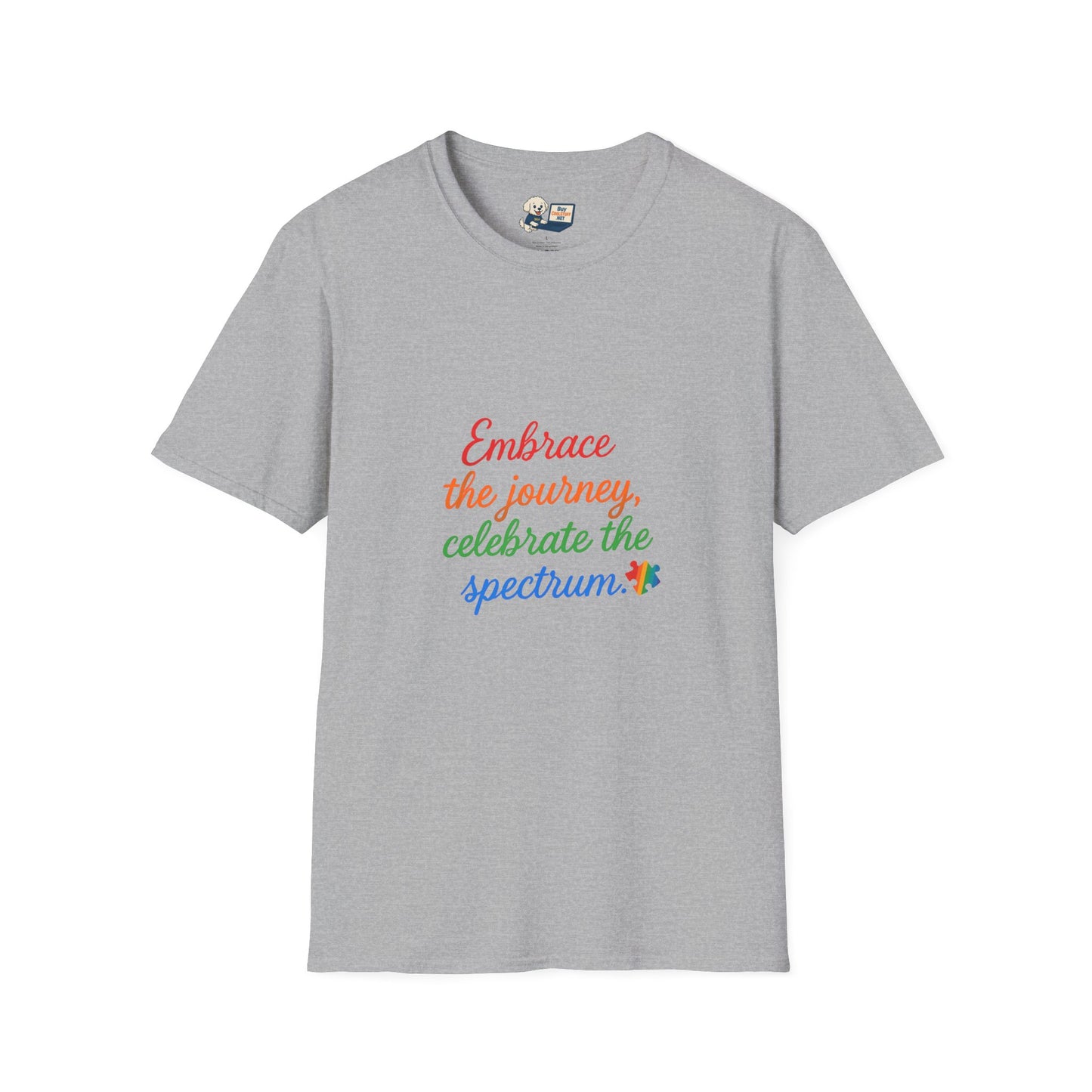 Autism Awareness - "Rainbow Infinity" -  Unisex Softstyle T-Shirt (Various Colors)