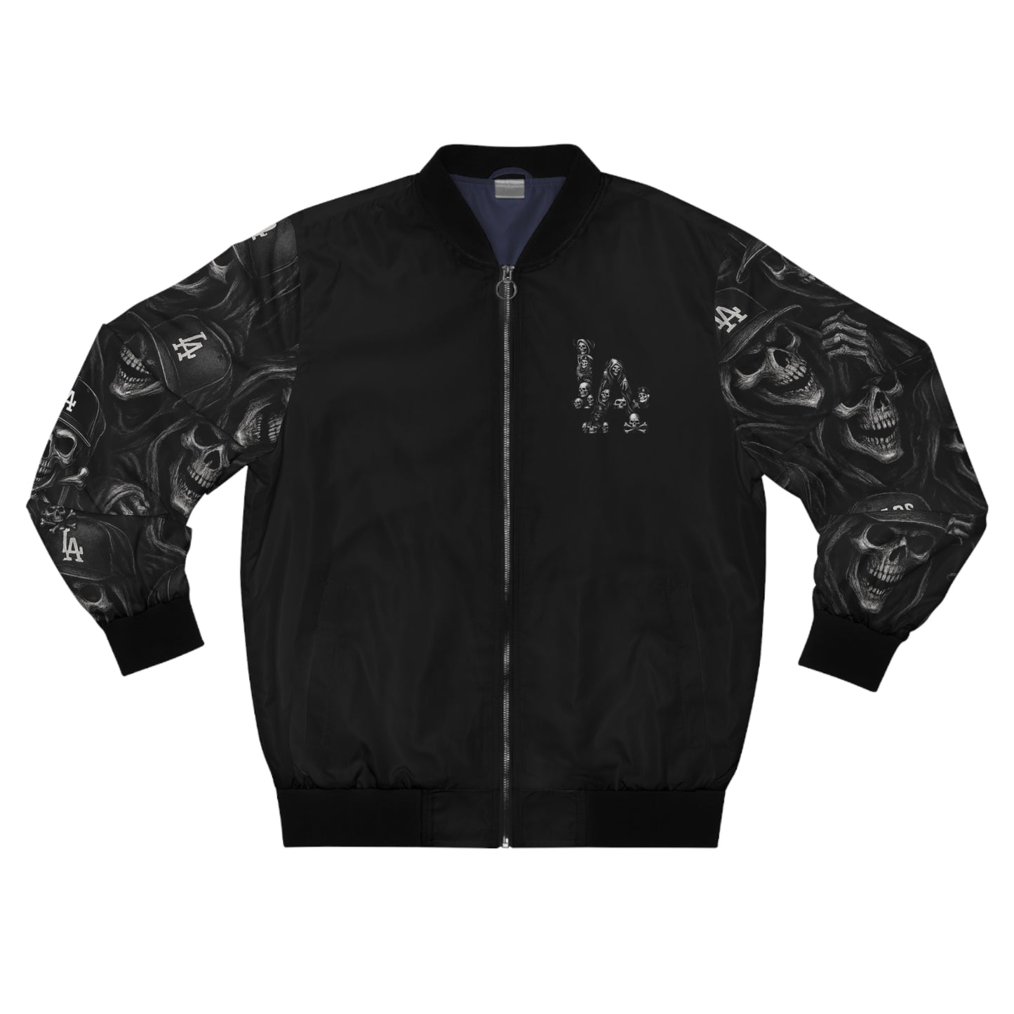 DODGERS-Skull Bomber Jacket