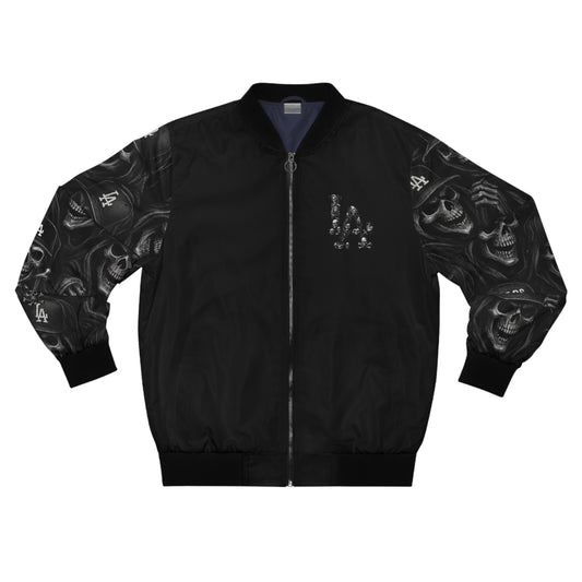 DODGERS-Skull Bomber Jacket