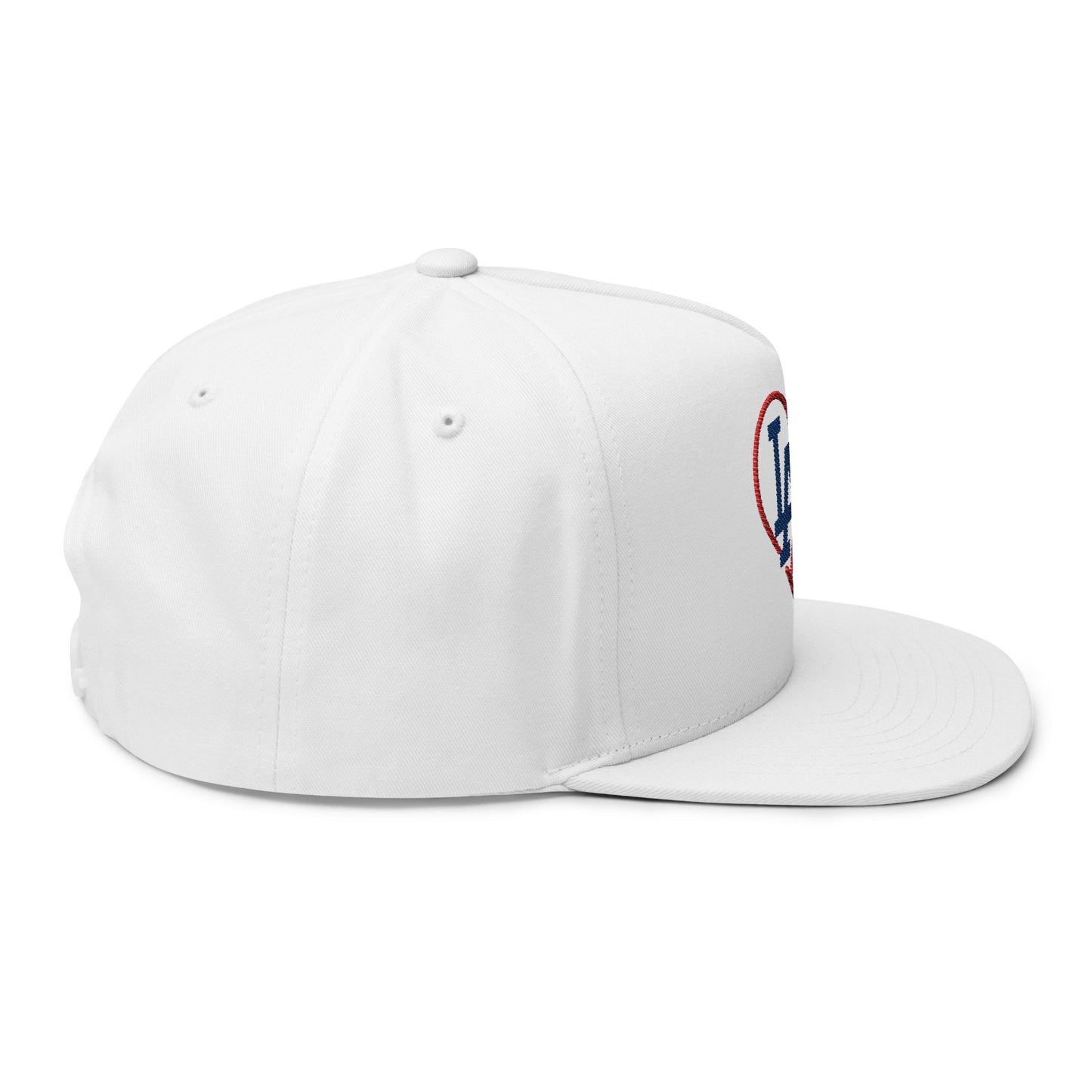 L.A. Heart Embroidered Flat Bill Cap - Perfect Gift for Men & Women