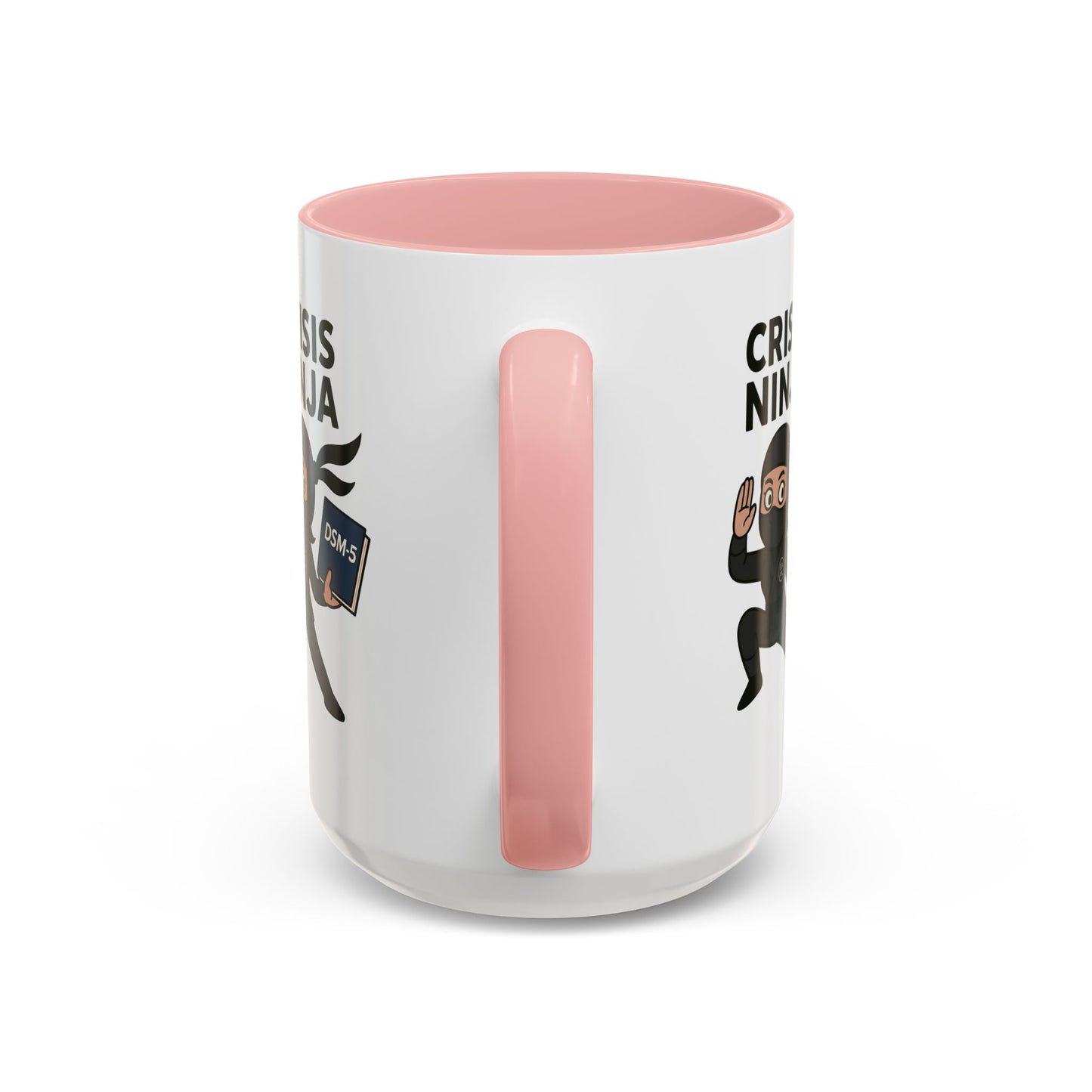 Mental Health "Crisis Ninja" -Accent Mug - 15oz