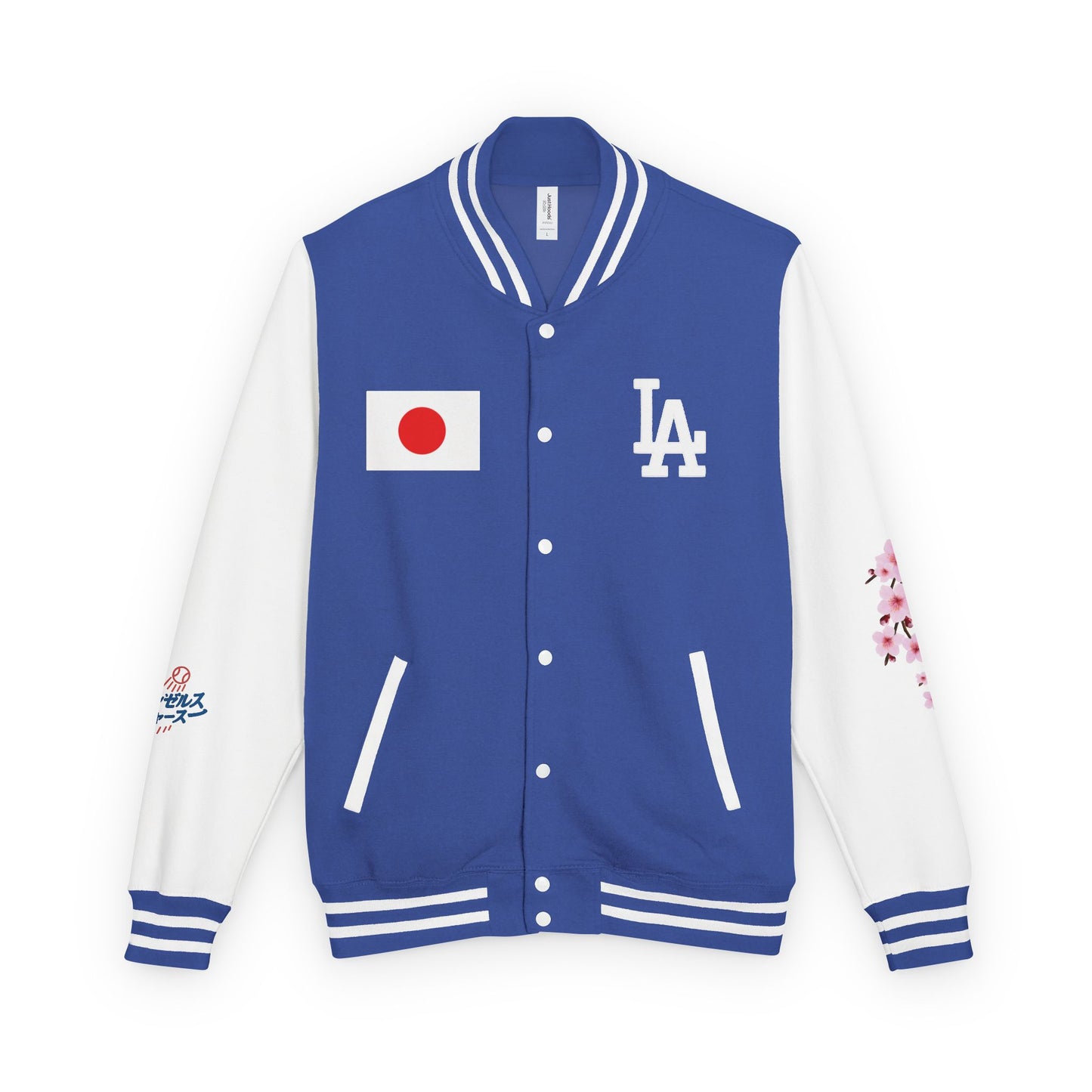 Dodgers Japanese Born Players Tribute Design Unisex Heavyweight Letterman Jacket -Men & Women