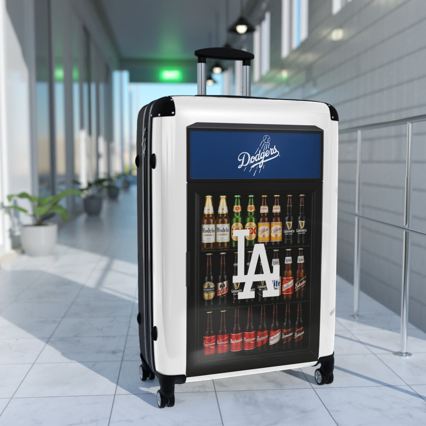 LOS ANGELES DODGERS BEER FRIDGE - CARRY ON LUGGAGE