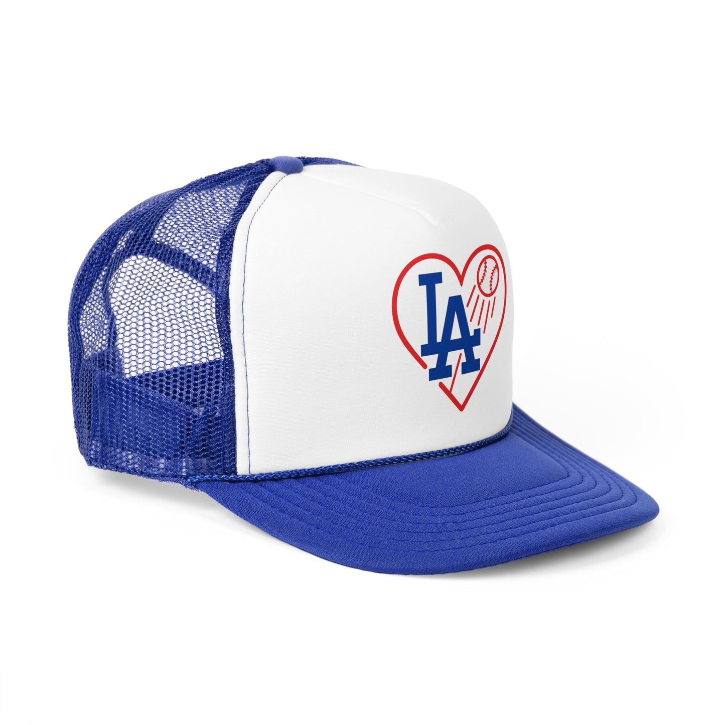 L.A. Baseball Heart Trucker Cap - Perfect for Men & Women (Various Colors)