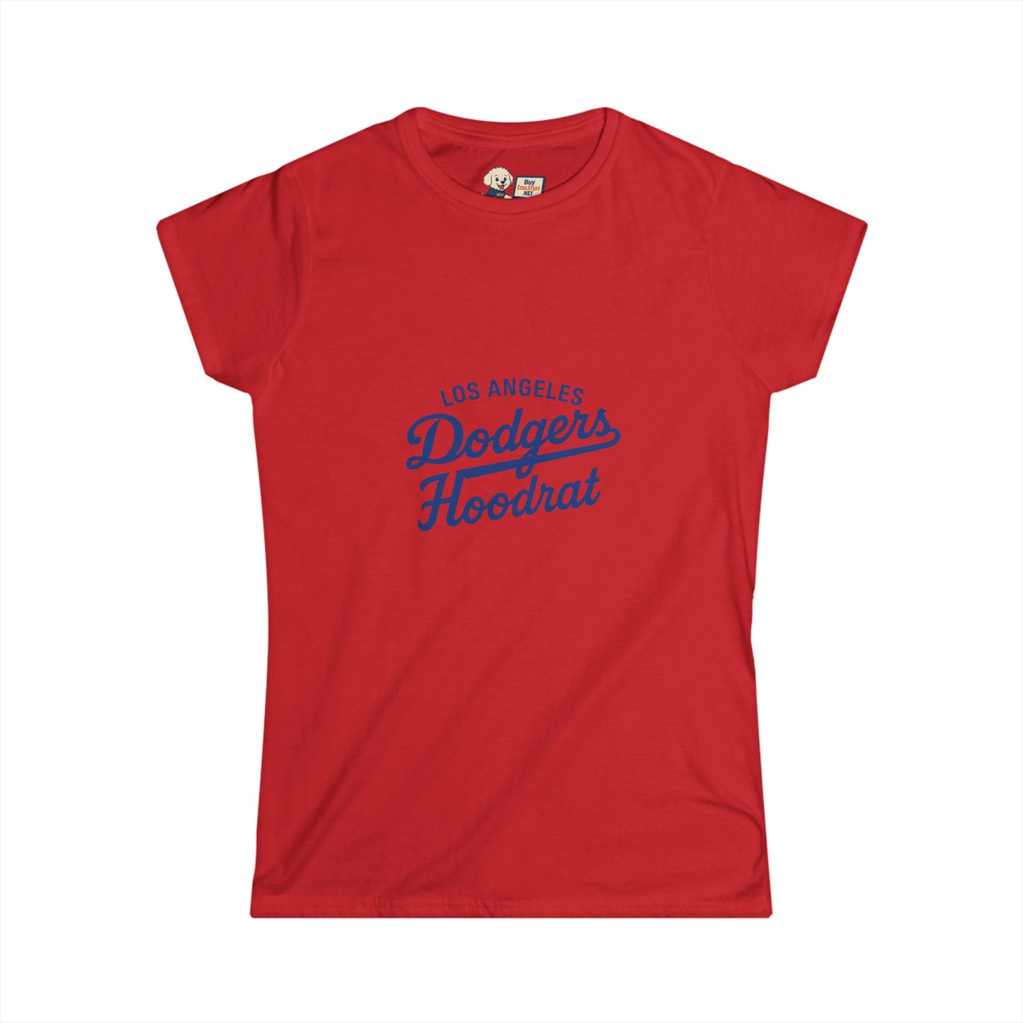 Los Angeles Dodgers Hoodrat - Women's Softstyle Tee - Perfect for Game Day!