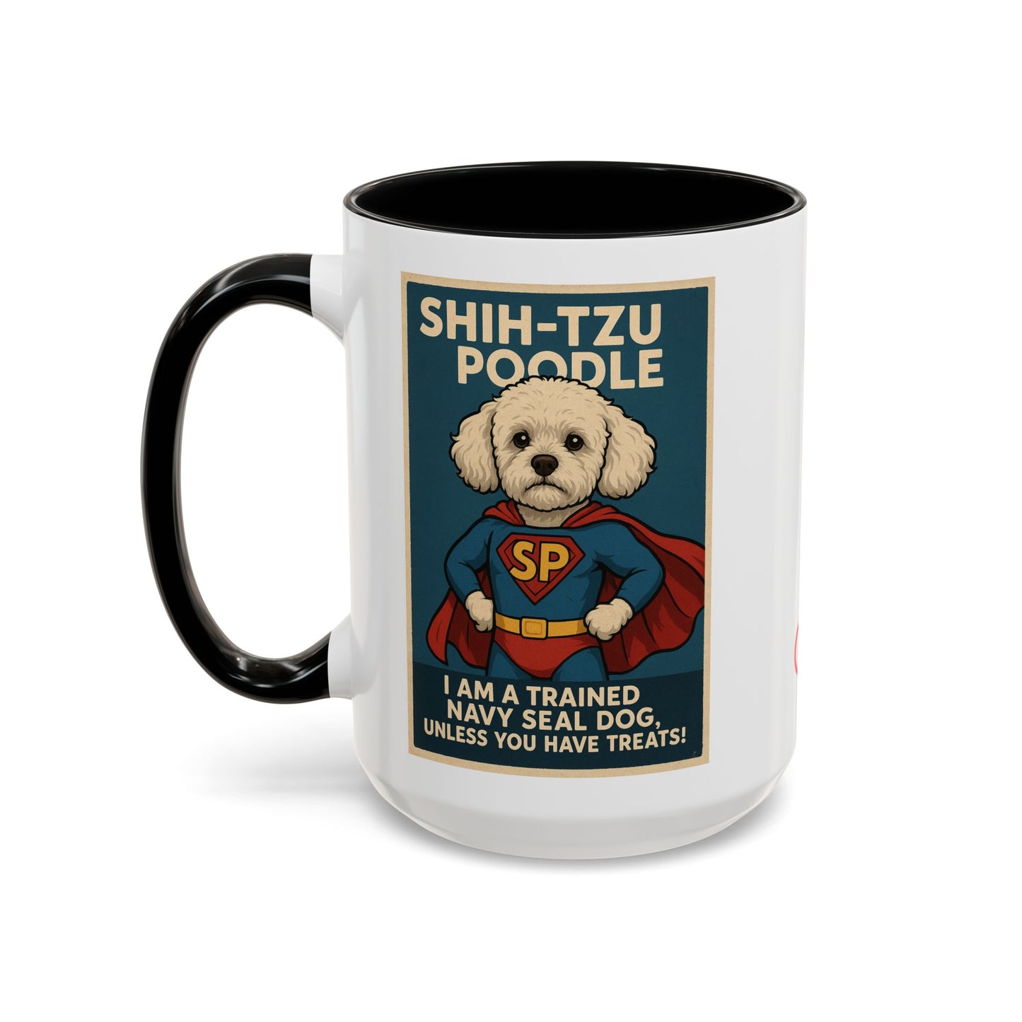 Shih-Tzu Poodle "Super Hero" Coffee Mug - Fun 15oz Accent Mug for Dog Lovers