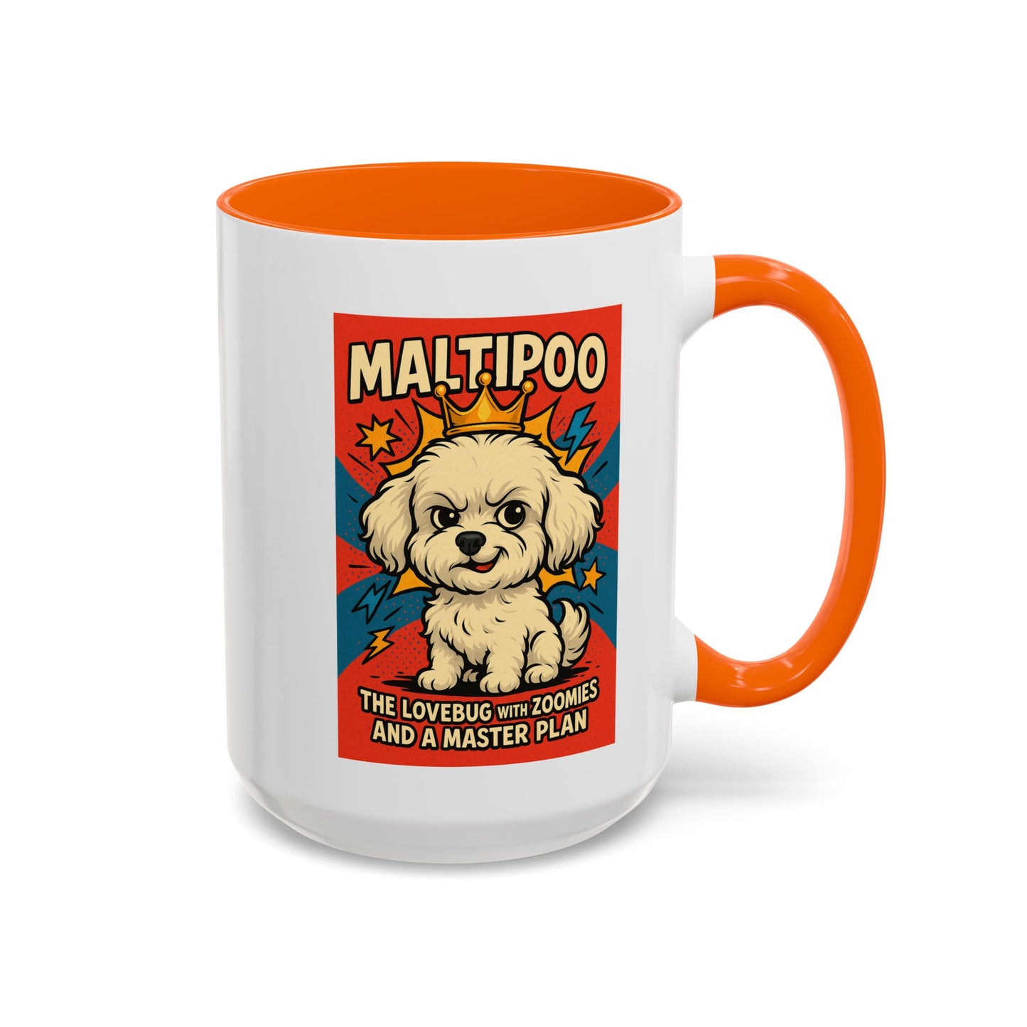 Maltipoo Lovebug Coffee Mug - Fun 15oz Accent Mug for Dog Lovers