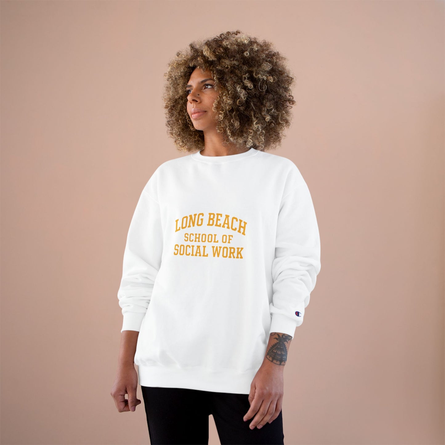 Long Beach School of Social Work Champion Sweatshirt - Cozy College Apparel