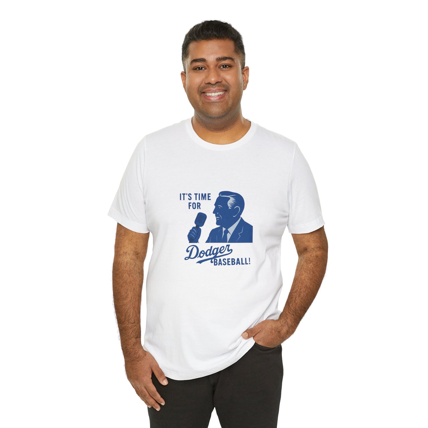Dodgers "It's Time For Dodger Baseball"  Tee - Unisex Jersey Short Sleeve