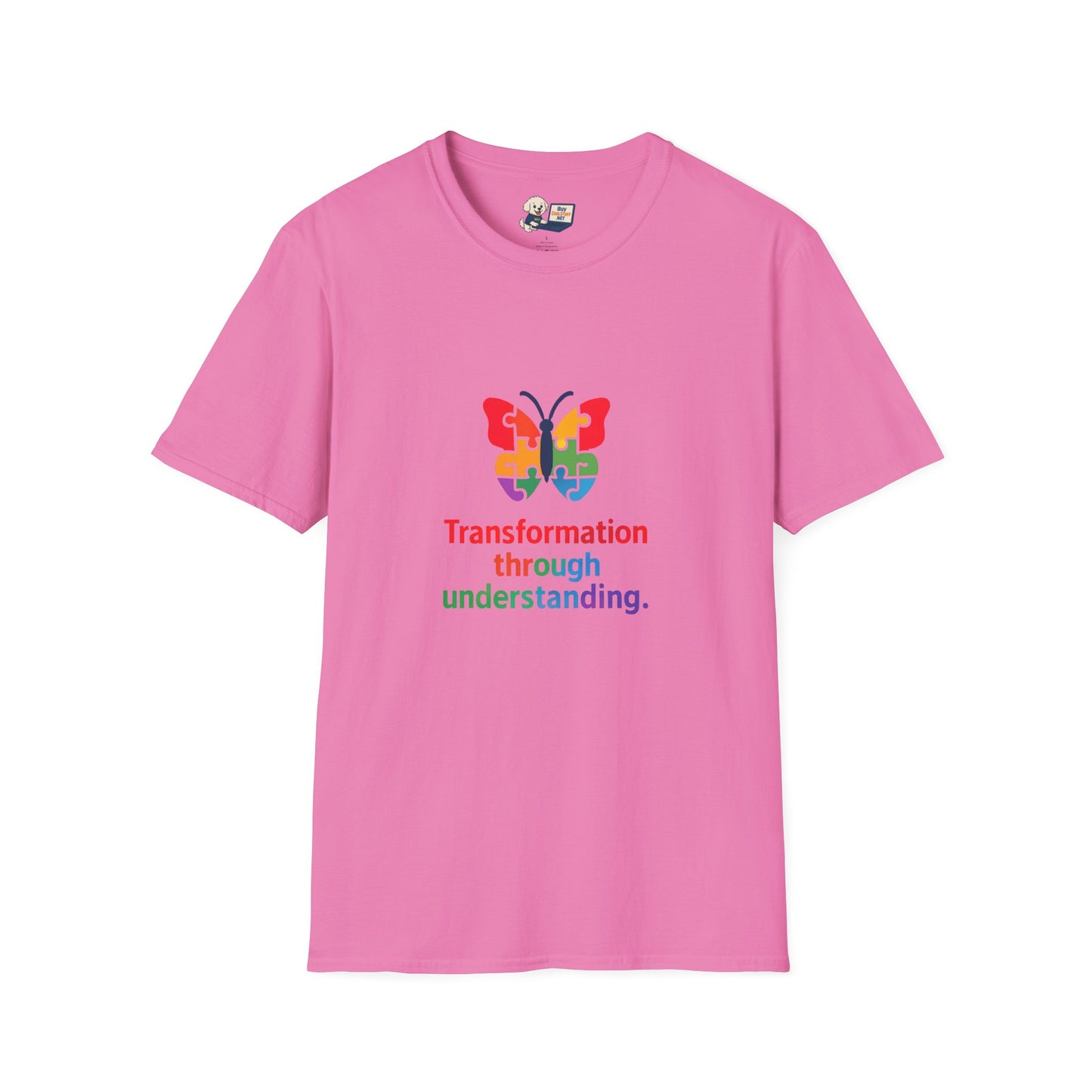 Autism Awareness - "Transformation Through Understanding" -  Unisex Softstyle T-Shirt (Various Colors)