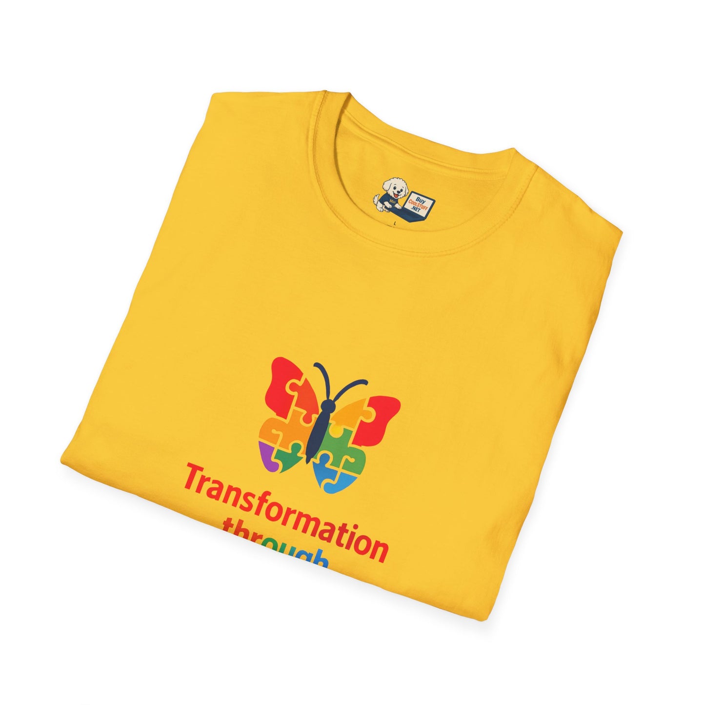 Autism Awareness - "Transformation Through Understanding" -  Unisex Softstyle T-Shirt (Various Colors)