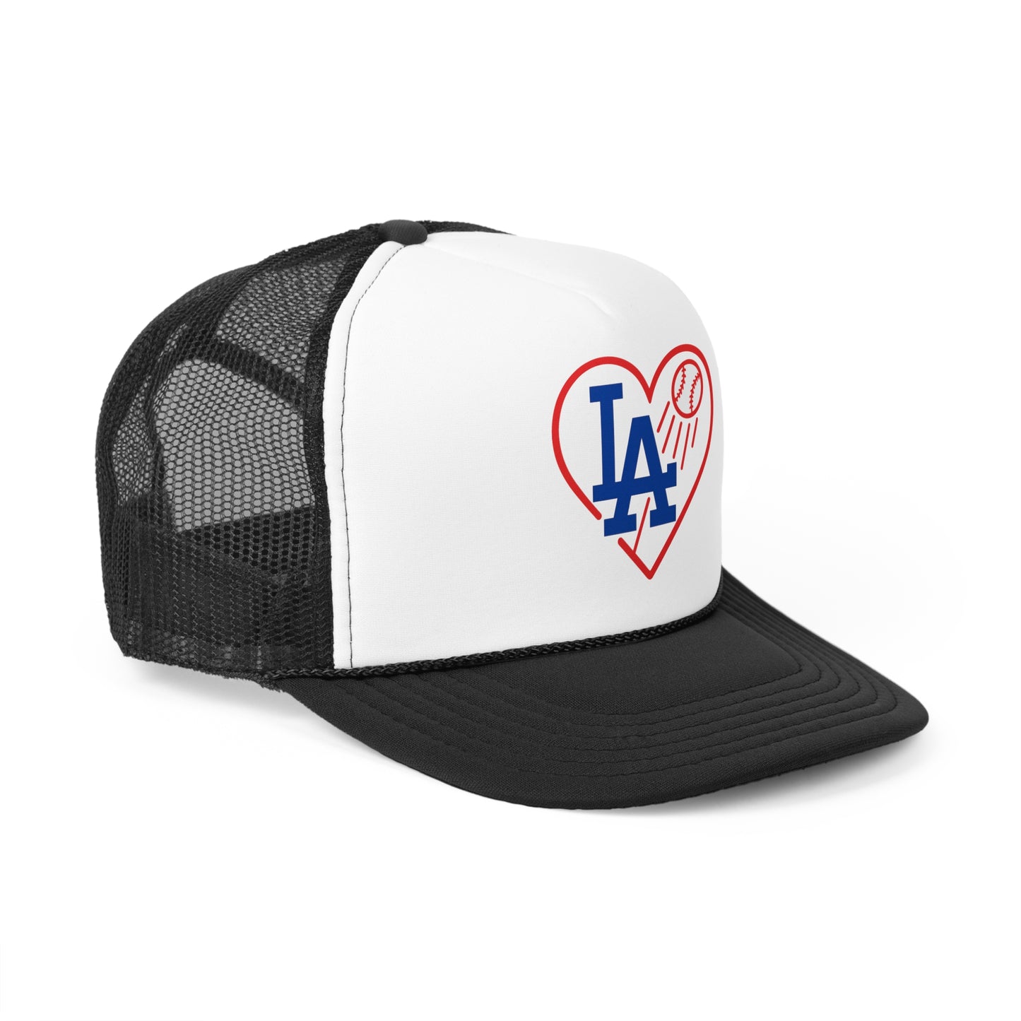 L.A. Baseball Heart Trucker Cap - Perfect for Men & Women (Various Colors)