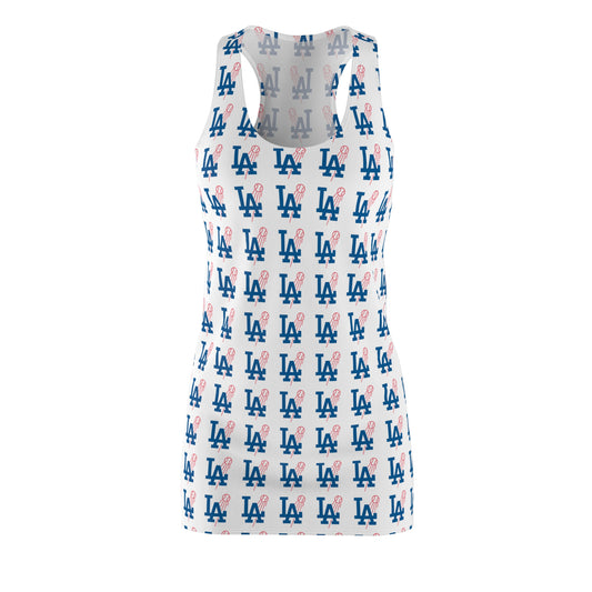 L.A. Logo Dodgers Fan - Women's Racerback Dress - Stylish Game Day Apparel