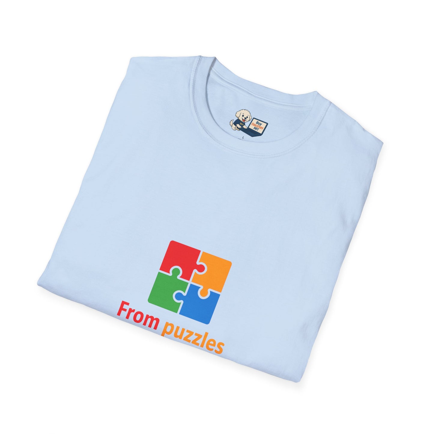 Autism Awareness - "From Puzzles to Possibilities" -  Unisex Softstyle T-Shirt (Various Colors)