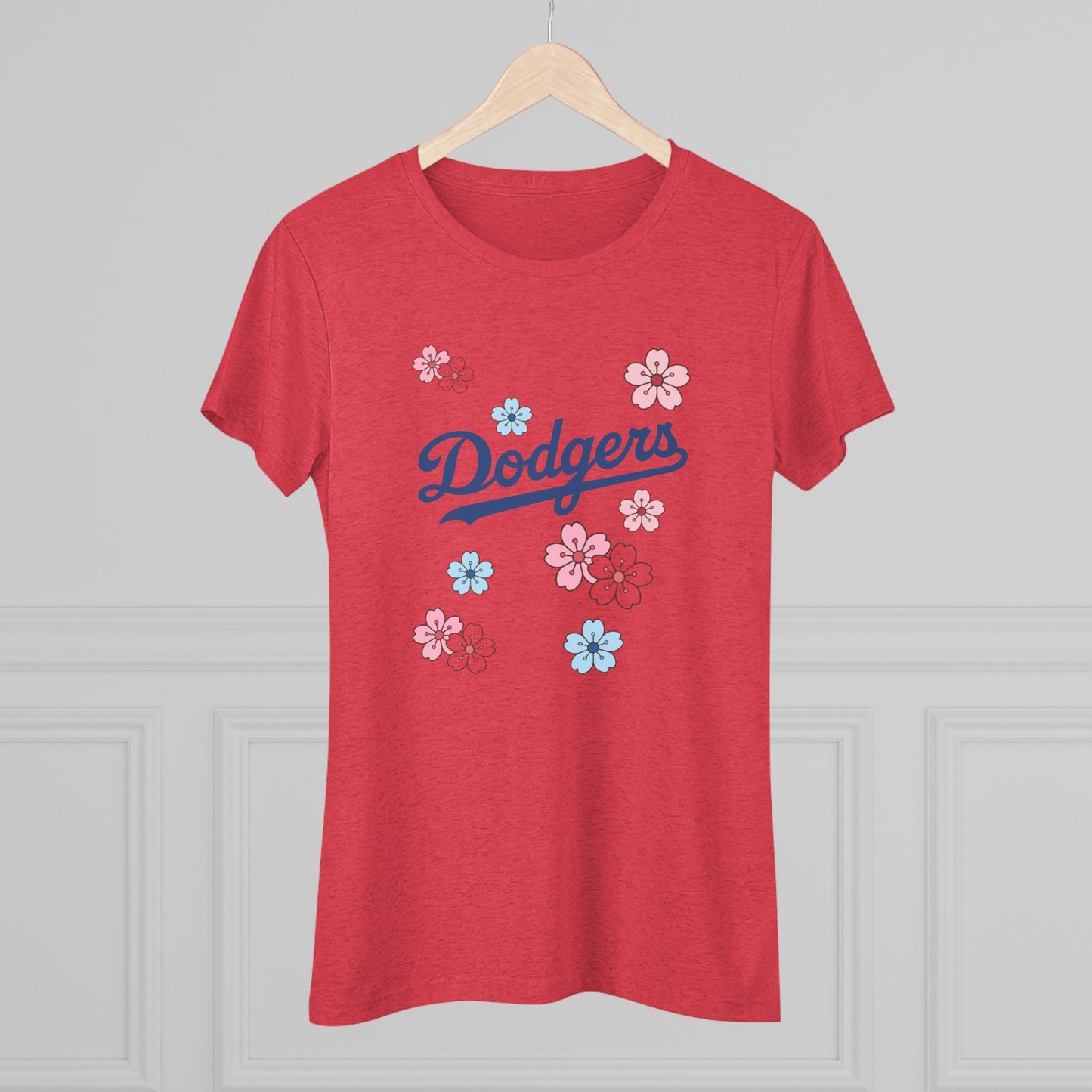 Stylish Women's Dodgers Cherry Blossom Tee - Look Cute and Bring the Flower Power!