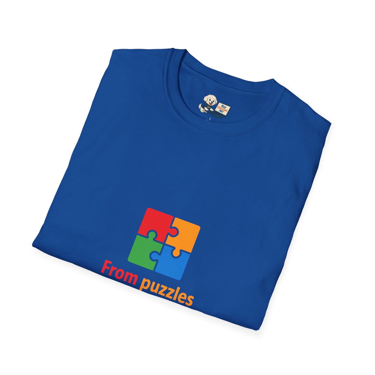 Autism Awareness - "From Puzzles to Possibilities" -  Unisex Softstyle T-Shirt (Various Colors)
