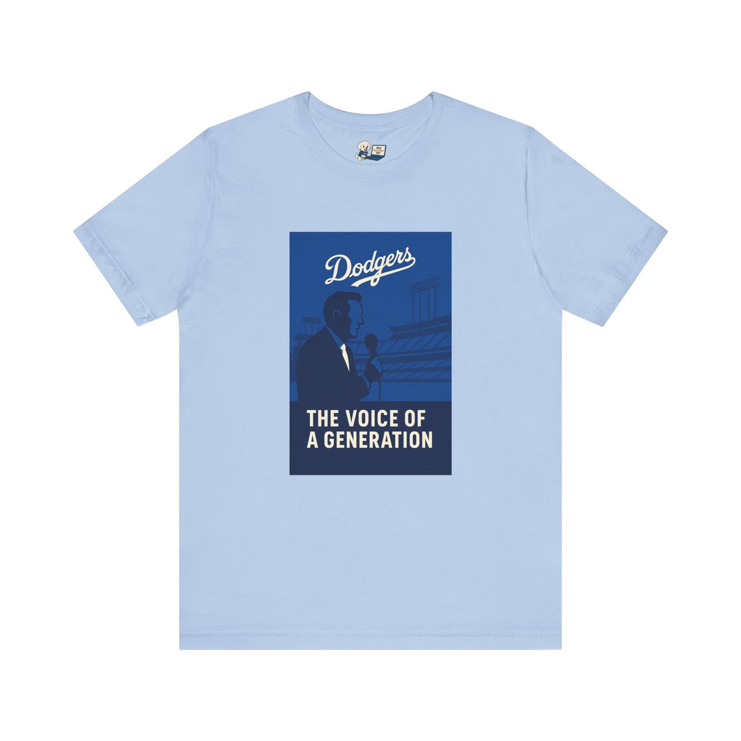 Dodgers Vin Scully "The Voice Of A Generation"  Tee - Unisex Jersey Short Sleeve