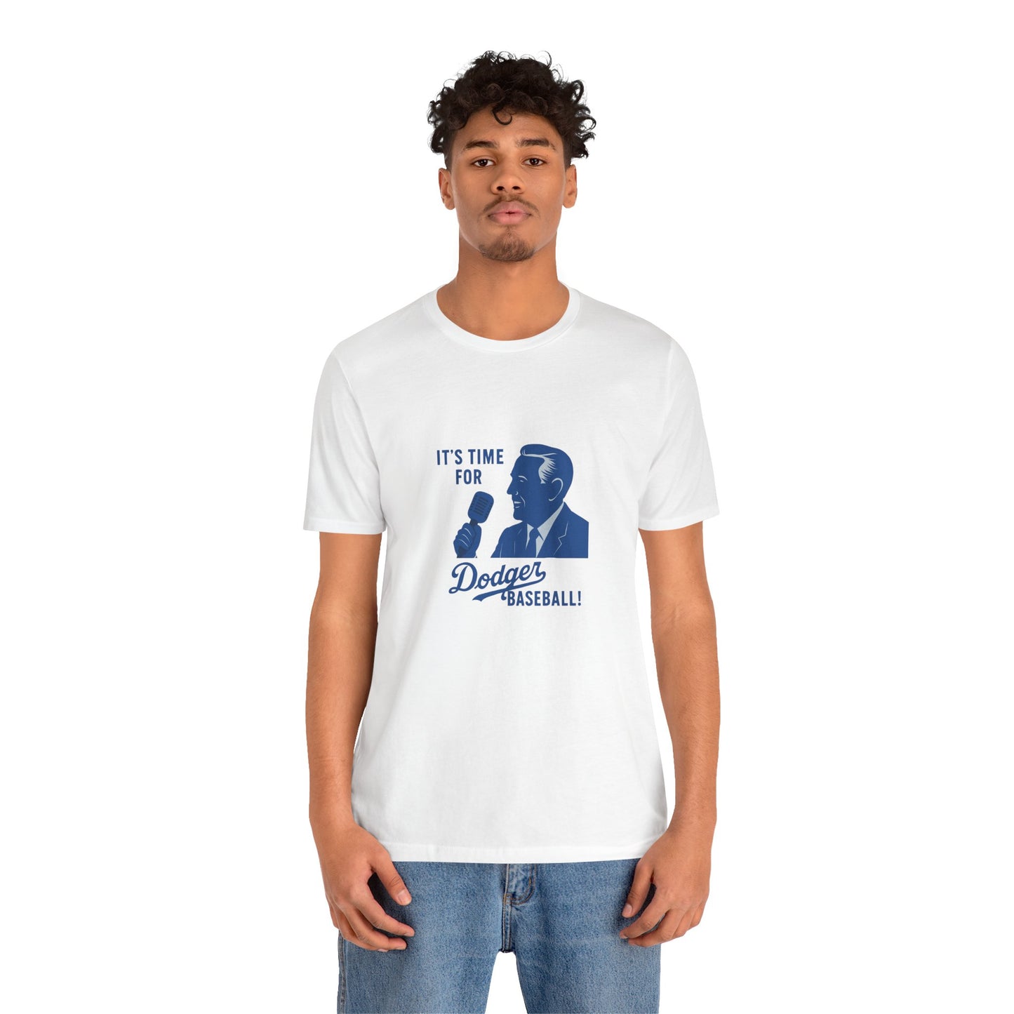 Dodgers "It's Time For Dodger Baseball"  Tee - Unisex Jersey Short Sleeve