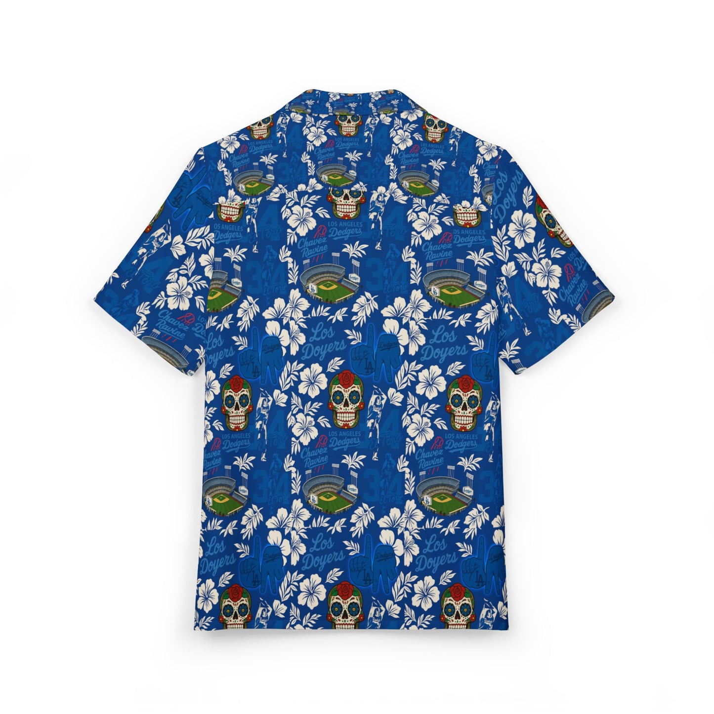 Los Doyers - Hawaiian Button-Down Shirt for Summer Celebrations -Men's