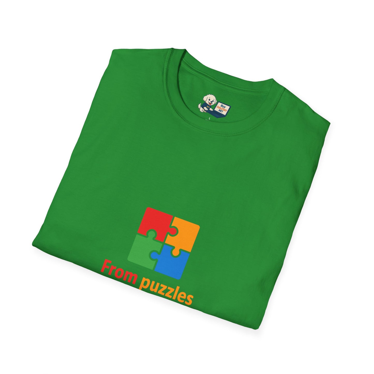 Autism Awareness - "From Puzzles to Possibilities" -  Unisex Softstyle T-Shirt (Various Colors)