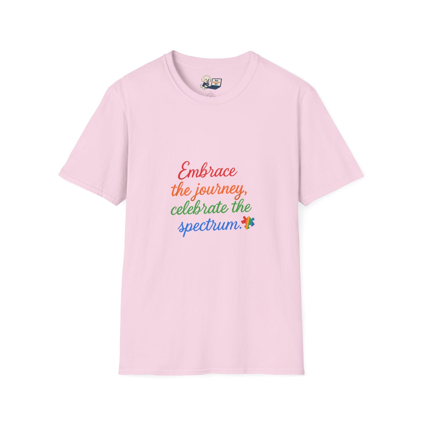 Autism Awareness - "Rainbow Infinity" -  Unisex Softstyle T-Shirt (Various Colors)