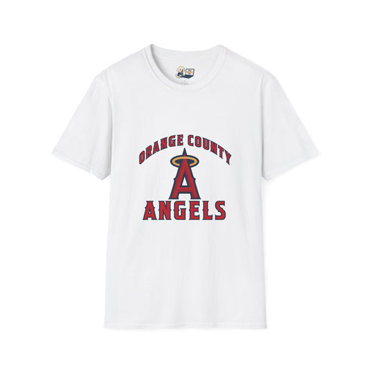 Angels Vintage Unisex Softstyle T-Shirt - Orange County 714 Crew Tee
