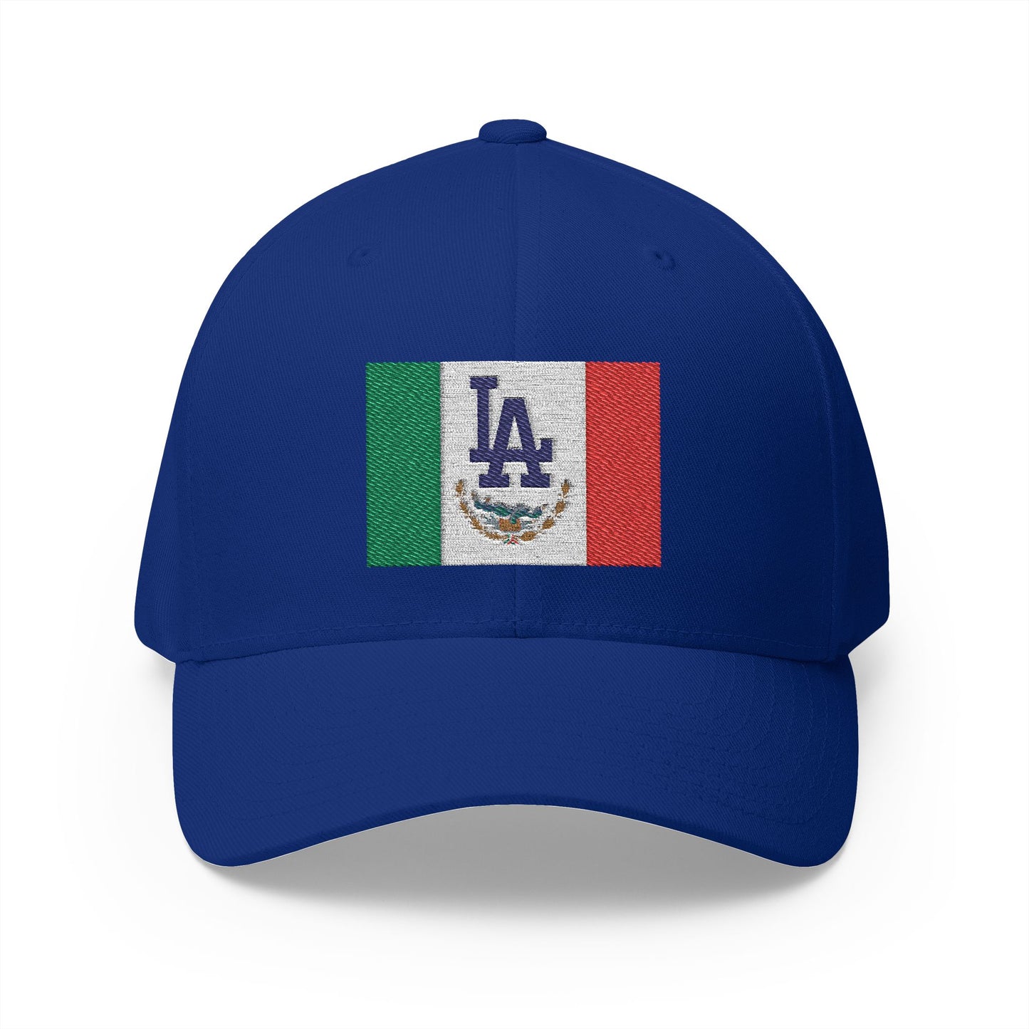 Fitted Embroidered Mexican Flag with L.A. Dodgers Logo Cap - Original Design
