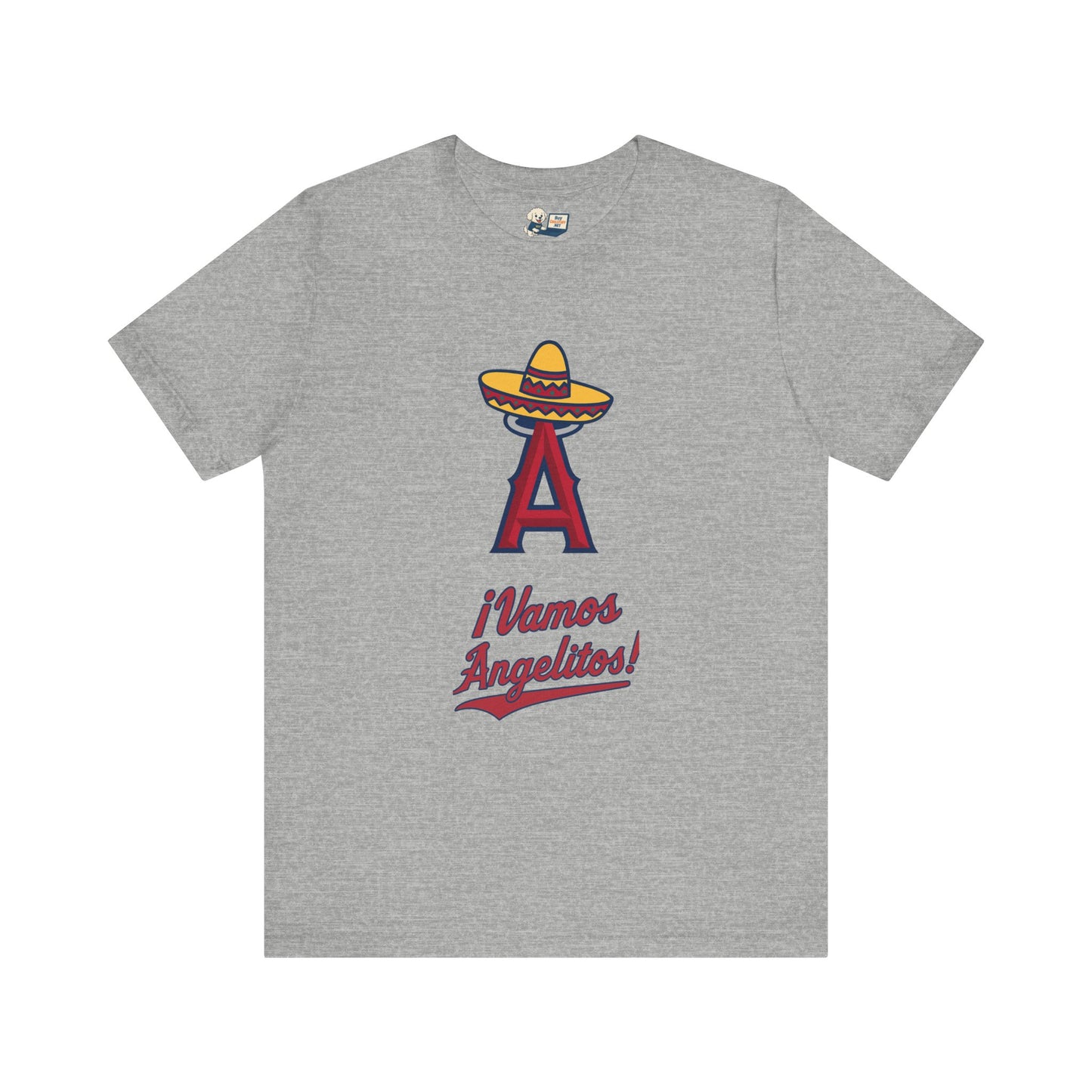 ¡Vamos Angelitos! Unisex Short Sleeve Tee - Fun and Festive Casual Wear - Angels